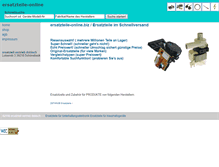 Tablet Screenshot of ersatzteile-online.biz
